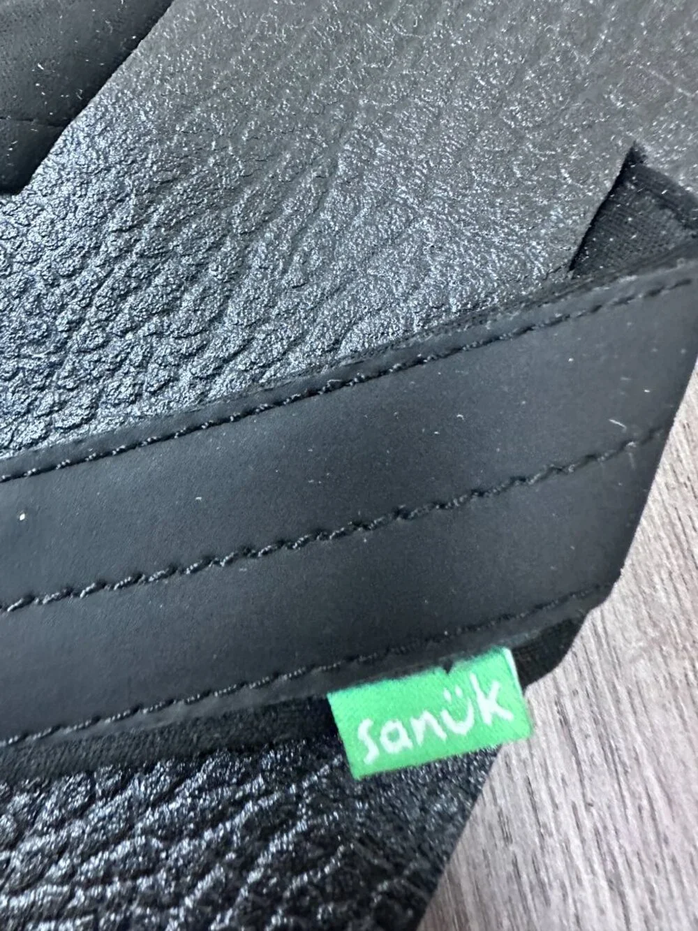 Sanuk Men's Black Flip Flops Sandals Size 12 Comfort Casual Beach Shoes
